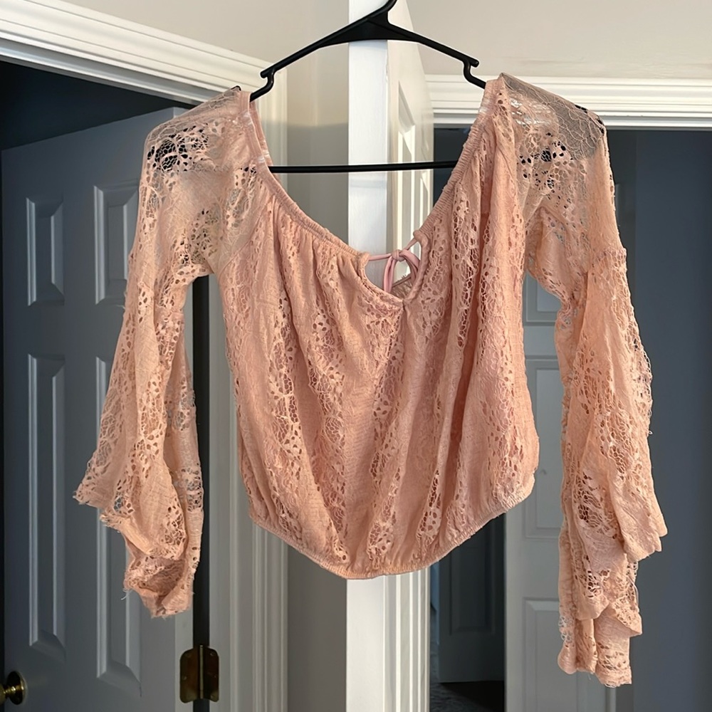 Charlotte Russe lace crop top